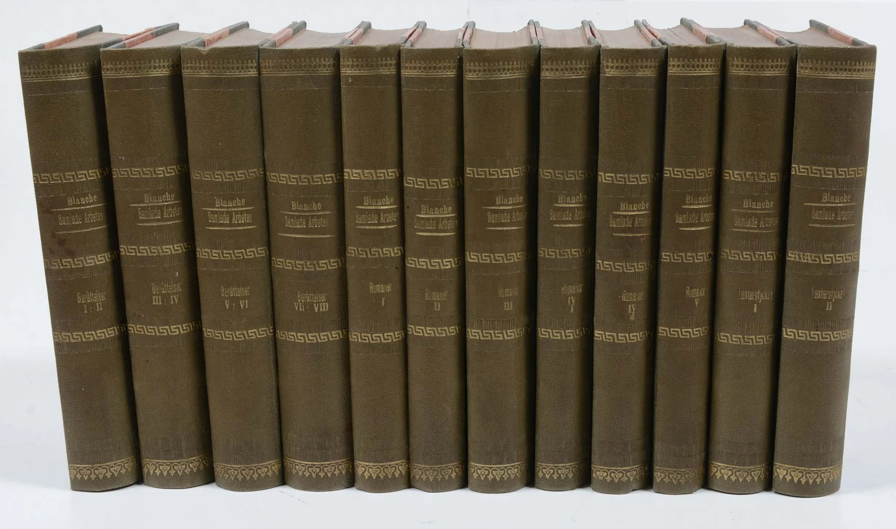 August Blanche samlade arbeten 1889-1892. 12 vol. med Jenny Nyströms illustrationer. — Books — Connoisseur Bokauktioner