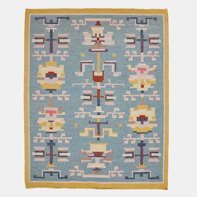 AGDA ÖSTERBERG. Matta, rölakan, tidigt 1950-tal, ca. 256 x 205 cm.