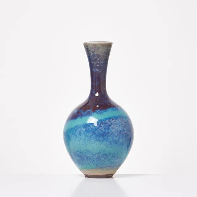 BERNDT FRIBERG. Vas, glaserat stengods, undertill signerad, daterad 1978, Gustavsbergs studio.