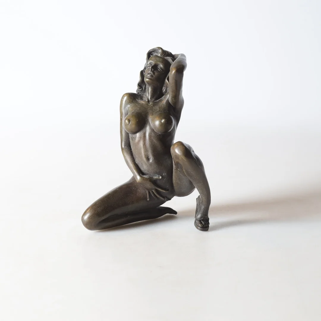 OIDENTIFIERAD KONSTNÄR. skulptur, patinerad metall, 1900-tal. — Sculptures & Bronzes — Gomér & Andersson Nyköping