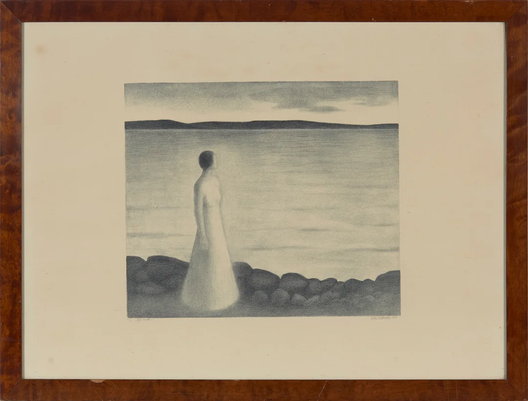 Hellesen, Lilla — "Lys natt" 1933 — Kunst/Grafikk — Blomqvist