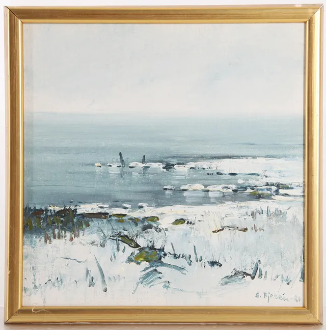 EKE BJERÉN. 1943-1999. Olja på duk, signerad.