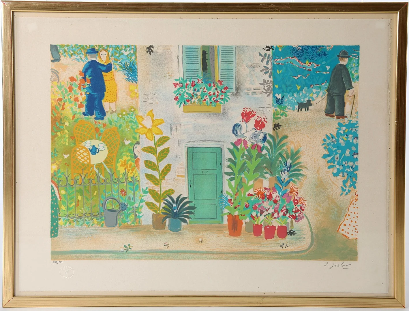 LENNART JIRLOW. 1936-2020. Färglitografi, signerad. — Engravings & Prints — Auktionsverket Engelholm