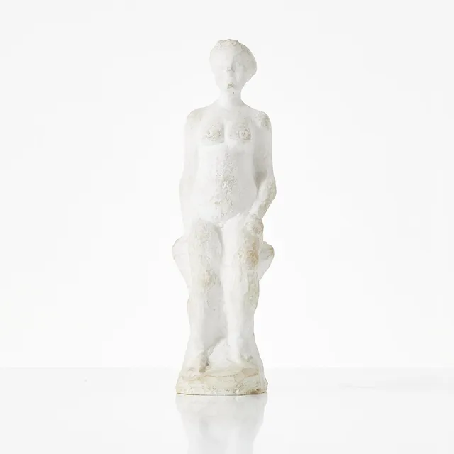 KARL GÖTE BEJEMARK. Kvinna, skulptur i gips, monogramsignerad KGB.