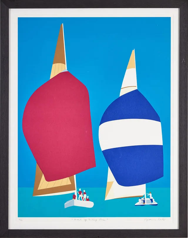 FRANCO COSTA (1934-2015). Head up to keep clear, färgserigrafi, 82 x 61 cm.