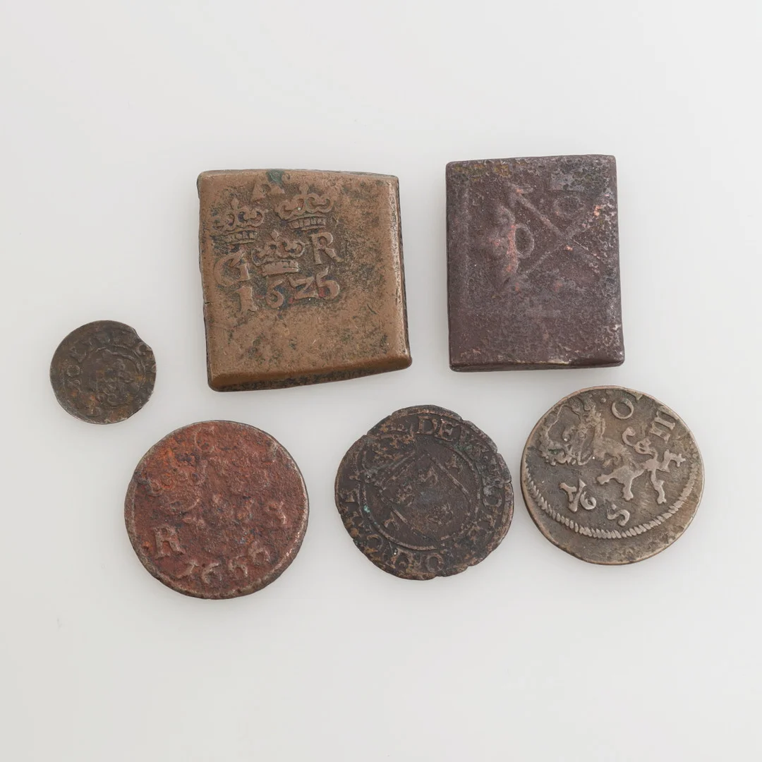 MYNT, 6 st, Sverige, 1500/1600-tal. — Coins & Banknotes — Växjö Auktionskammare