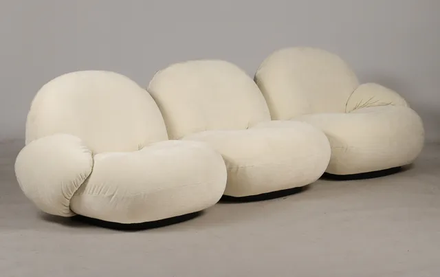 Pierre Paulin for Gubi. Pacha Lounge sofa / chairs (3)