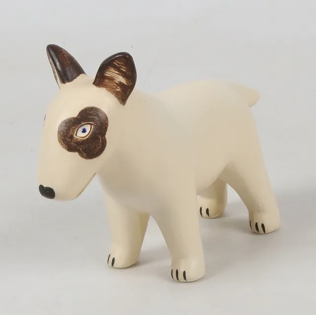 LISA LARSON. Figurin, stengods, bullterrier, K-Studion, Gustavsberg.