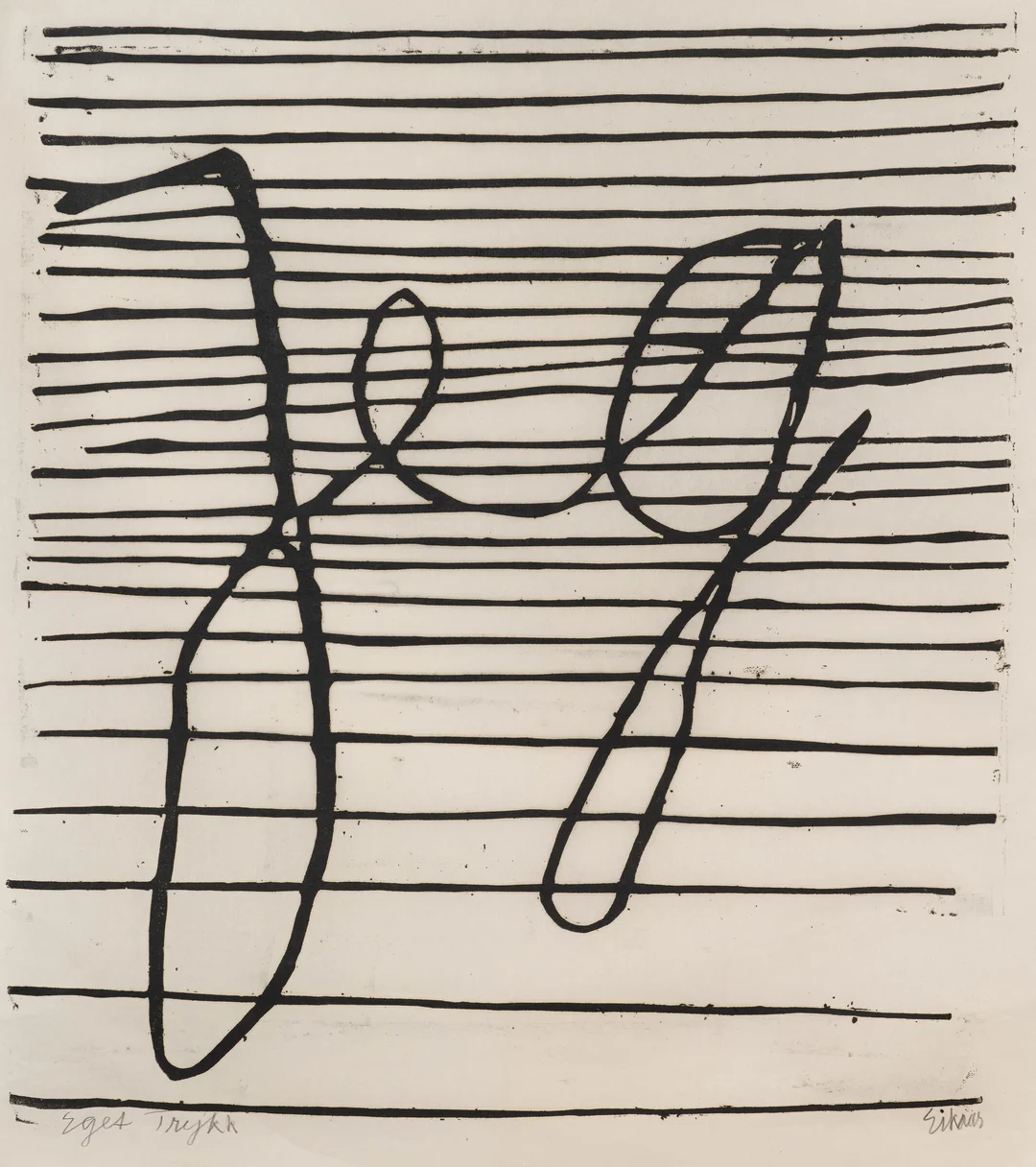 Eikaas, Ludvig — "Jeg" 1990 — Kunst/Grafikk — Blomqvist