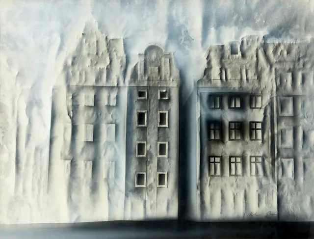 PETER PAUL (1943-2013). "Gamla Stan", signerad och daterad 1977, gouache.