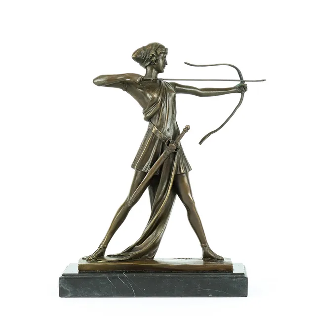SKULPTUR. Brons med marmorsockel, efter Ferdinand Preiss,1900/2000 tal, märkt Paris.