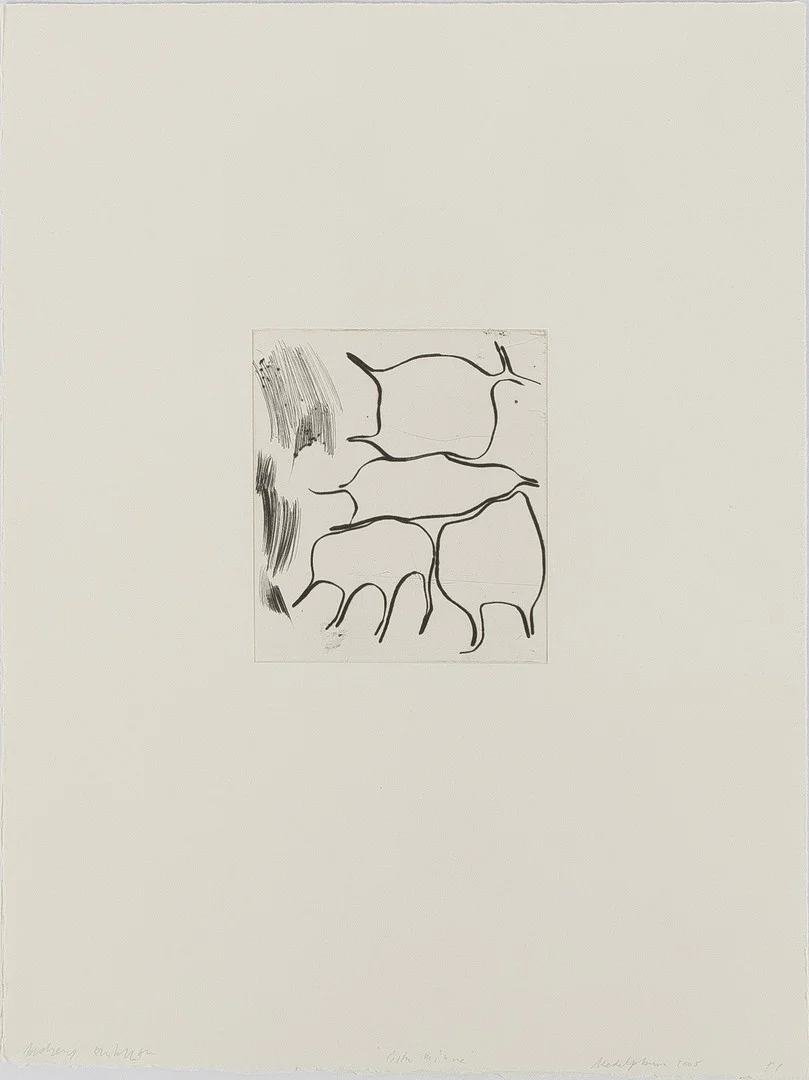 ANDREAS ERIKSSON. Kompositioner, 2 stycken, etsningar, oramade blad. — Engravings & Prints — Stockholms Auktionsverk Helsingborg