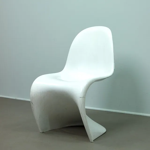 VERNER PANTON. Für Herman Miller, Stuhl „Panton Chair“, frühe Ausführung, 1960er Jahre.