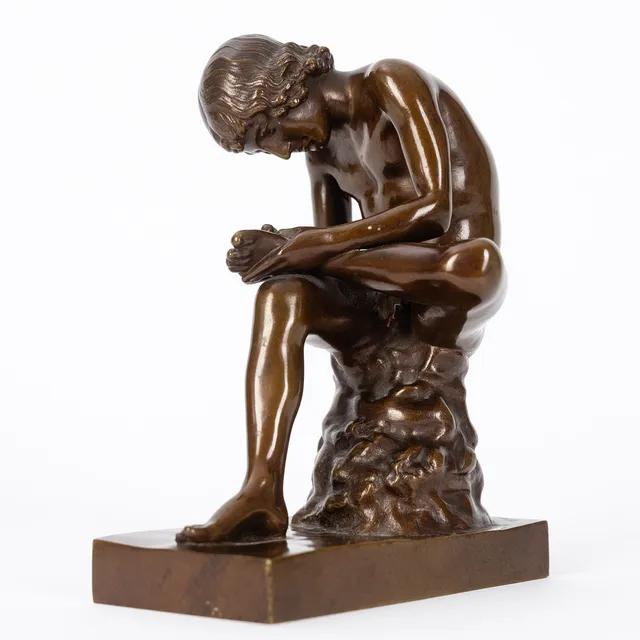 FERDINAND BARBEDIENNE (1810-1892). Der Dornauszieher.
