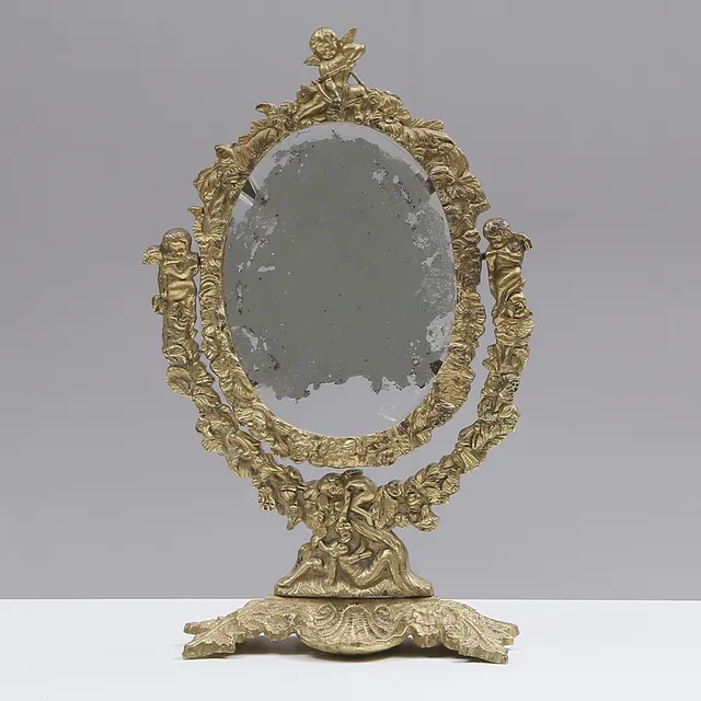 BORDSSPEGEL, metall, 1900-tal.