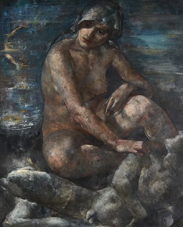 AXEL WALLERT (1890-1962). Selene, signerad Wallert 1936-38, olja på pannå.