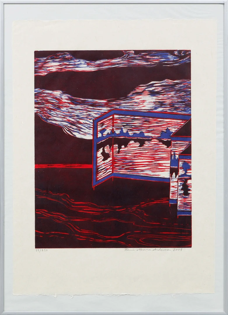 KARIN MAMMA ANDERSSON. Färgträsnitt, signerad, numrerad 37/250 samt daterad 2008. — Engravings & Prints — Göteborgs Auktionsverk