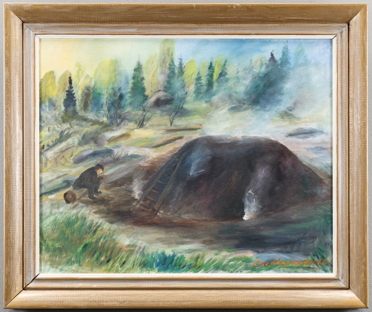 CARL LARSSON (FILIPSTAD/LINDFORS VÄRMLAND). Kolmila. — Paintings — Karlstad Hammarö Auktionsverk