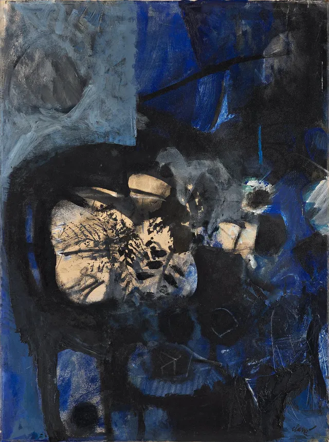 Antoni Clavé, "Noir et Bleu".
