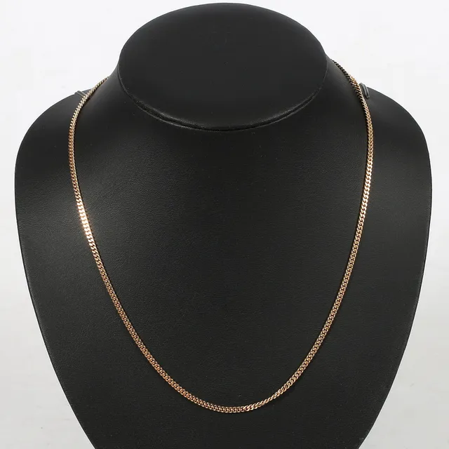 COLLIER, 18k, guld, "pansarlänk", Balestra, Italien. Vikt 13,8 gram.