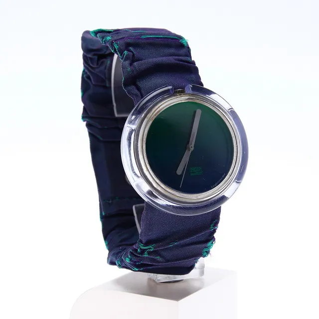 Armabandsur, Swatch, POP, PMK109, "Vert", plast och textil, 1995.