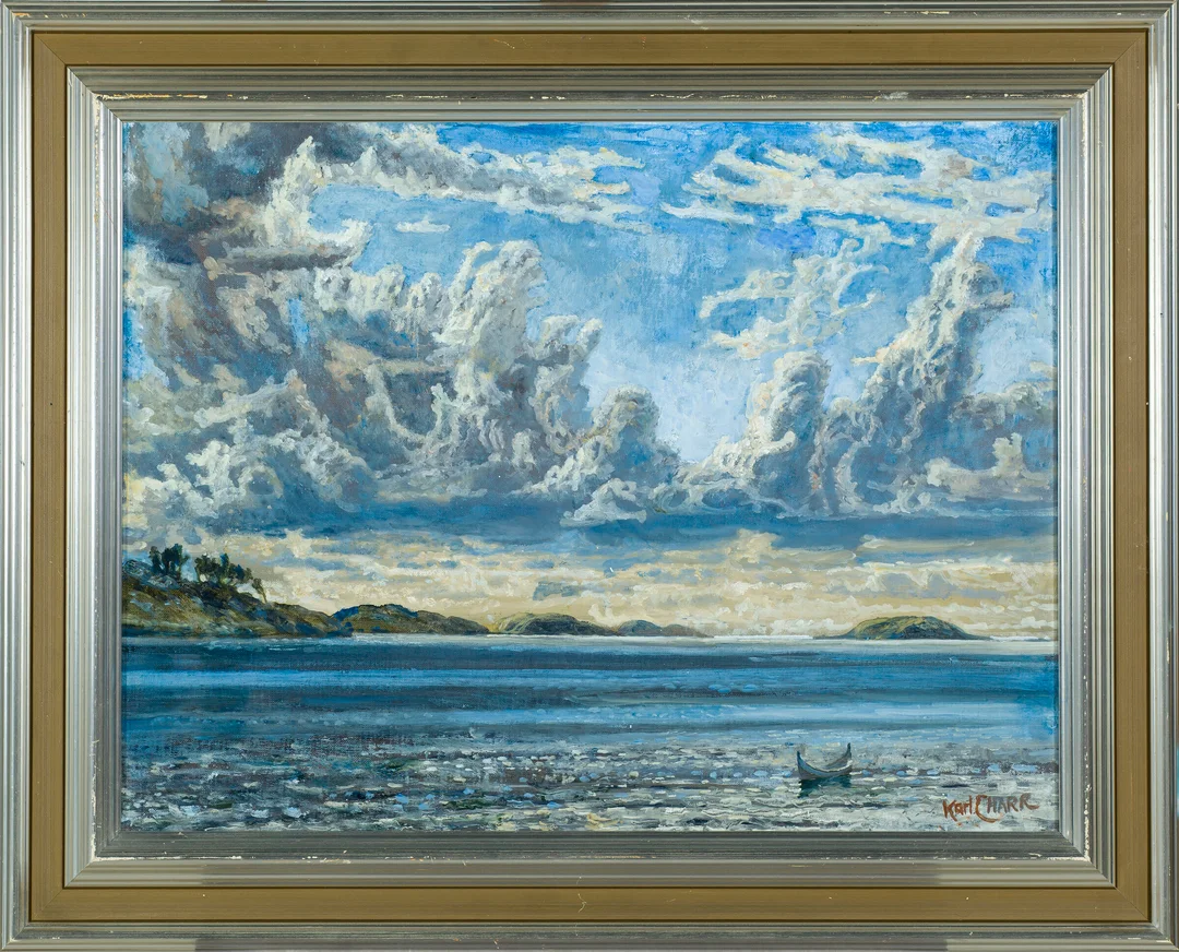 Harr, Karl Erik — "Fra Kjerringøy" 1984 — Kunst/Maleri — Blomqvist