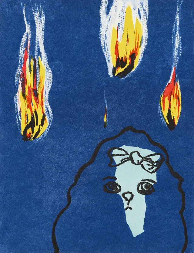 MARIANNE LINDBERG DE GEER (född 1946), "What, me worry? I", monogramsignerad MLDG och numrerad 10/250, färglitografi.