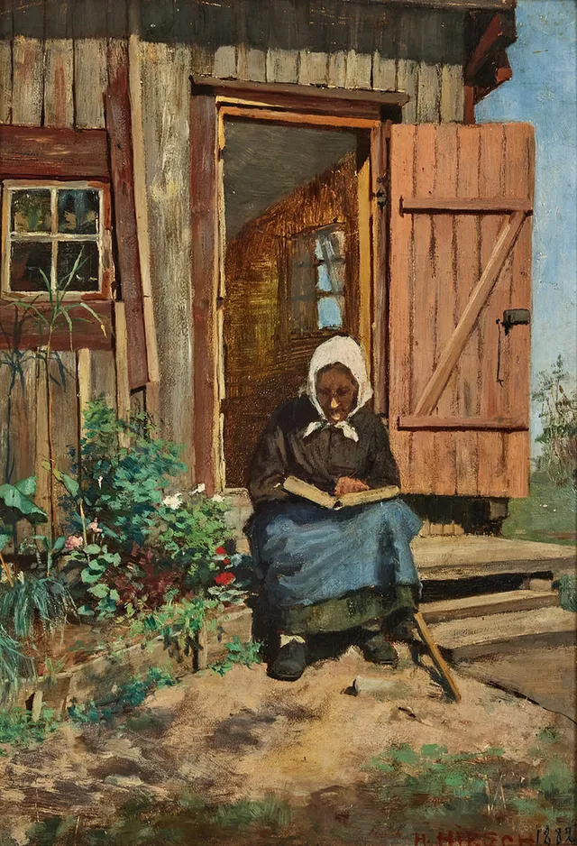 HANNA PAULI. Läsande kvinna.