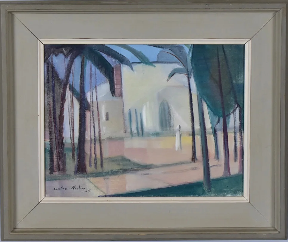 REUBEN HEDIN. Olja på duk. — Paintings — Halmstads Auktionskammare