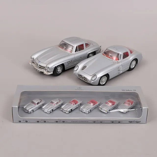 MODELLBILAR, 3 st, Mercedes-Benz, Maisto, Burago.