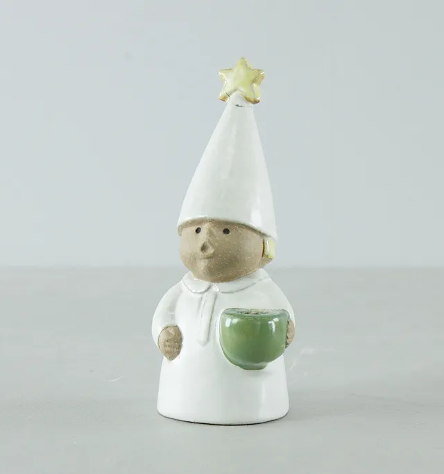LISA LARSON. Stjärngosse, ur serien "Advent", ljusstake, stengods, Gustavsberg.