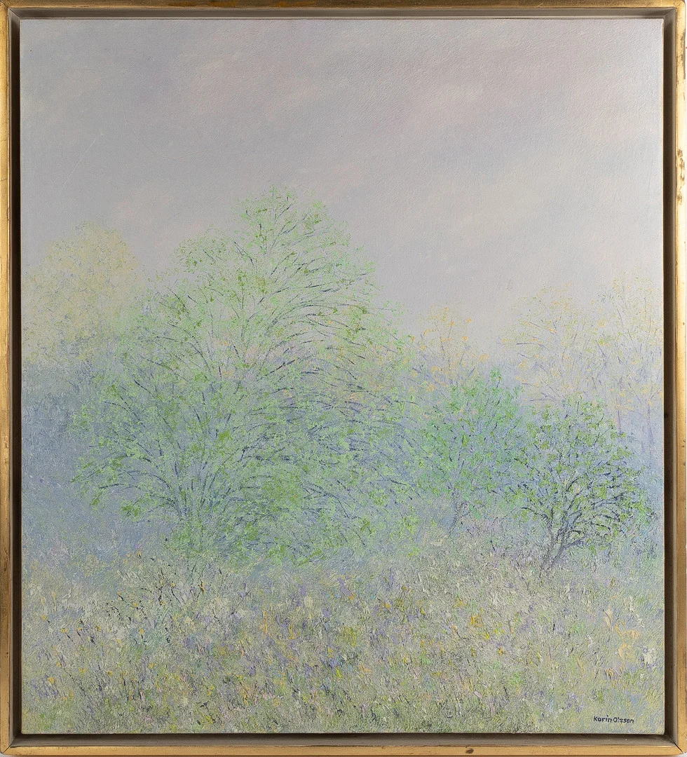 KARIN OLSSON. "Vår" ur "De fyra årstiderna". — Paintings — Stockholms Auktionsverk Helsingborg