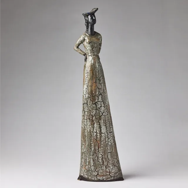 ÅKE HOLM. Skulptur, egen verkstad i Höganäs, 1950-60-tal.