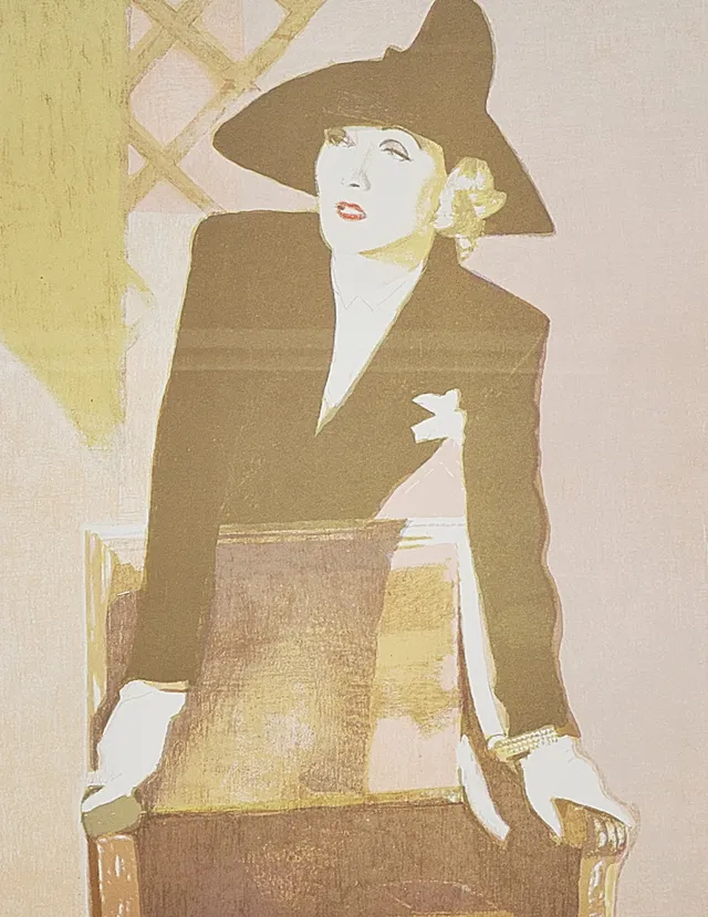 CECILIA SIKSTRÖM. FÄRGLITOGRAFI, Marlene, Signerad, Numrerad Pt.