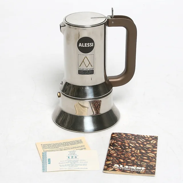 ESPRESSOBRYGGARE, metall, Alessi, 19/200-tal.