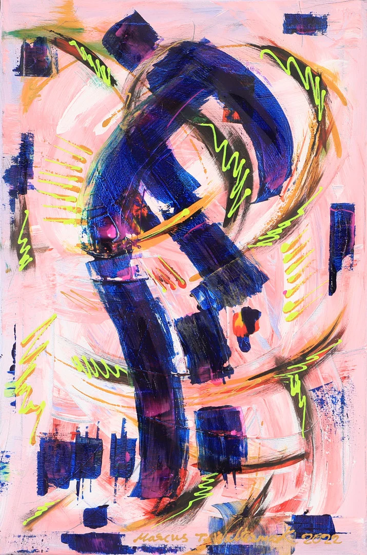 MARCUS WALTERMARK. "The great gut feeling", olja på duk, signerad 2022. — Paintings — Helsingborgs Auktionskammare