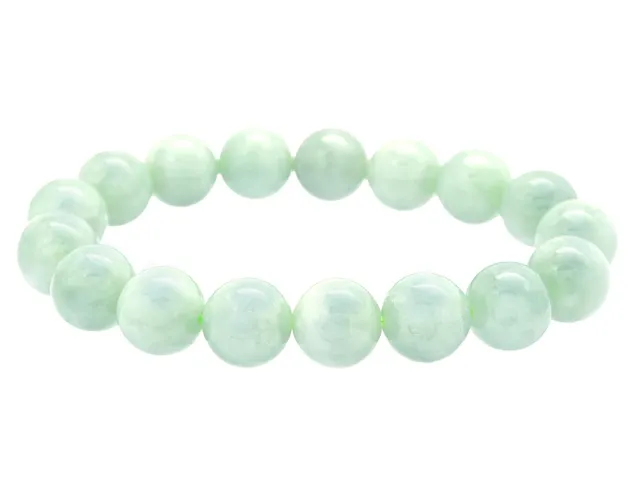 ARMBAND, kulor av jade, elastiskt band, kulornas bredd ca 11,6 mm, bredd ca 7 cm, vikt ca 45,7 g.