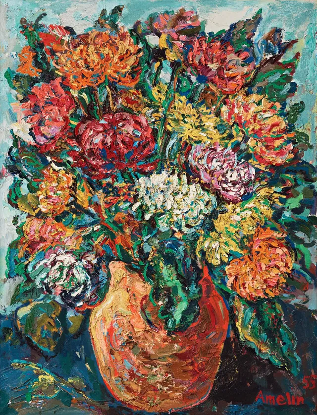 Albin Amelin, Blomsterstilleben.