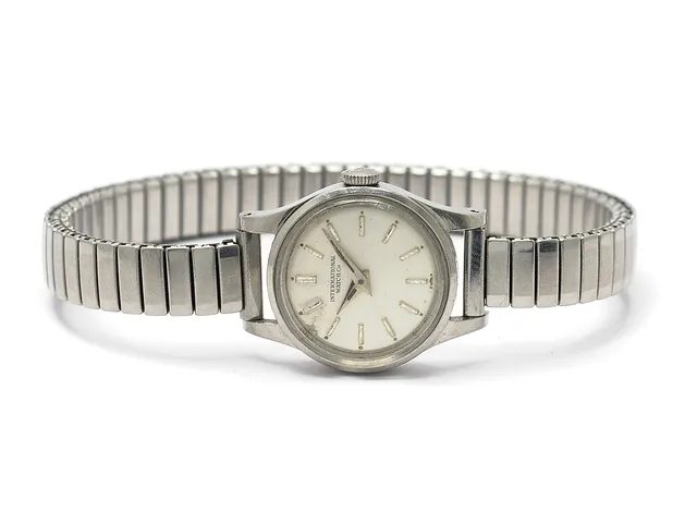 INTERNATIONAL WATCH Co, damur, 21 mm, Cal 41, Serie nr. 1667935, Boett nr. 1678744/2743, stål (staybrite), manuell, plexiglas, skadad urtavla, formverk, defekt, ca 1963, metallänk ej original.