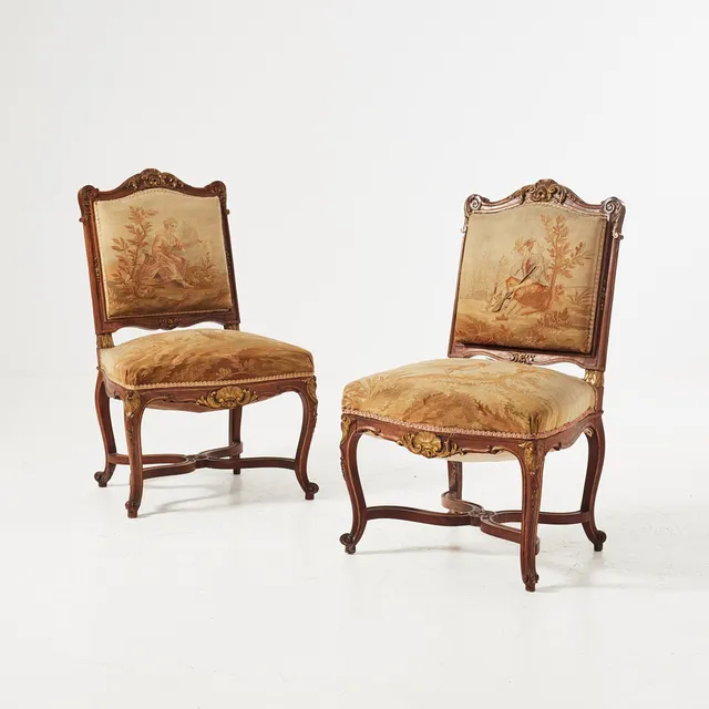STOLAR, 1 par, Louis XV-stil, Frankrike, 1800-tal.