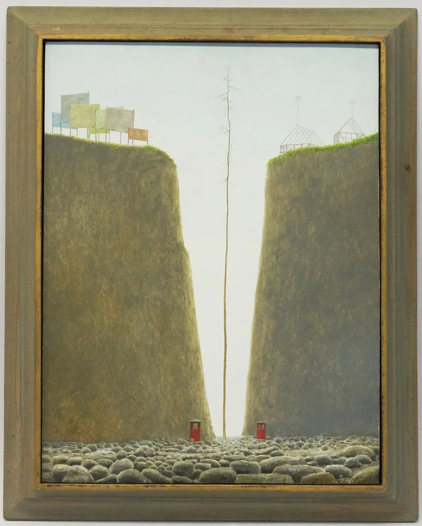 SVEN LINGARDSZ. BLANDTEKNIK PÅ PANNÅ. KOMPOSITION. — Paintings — Björnssons Auktionskammare