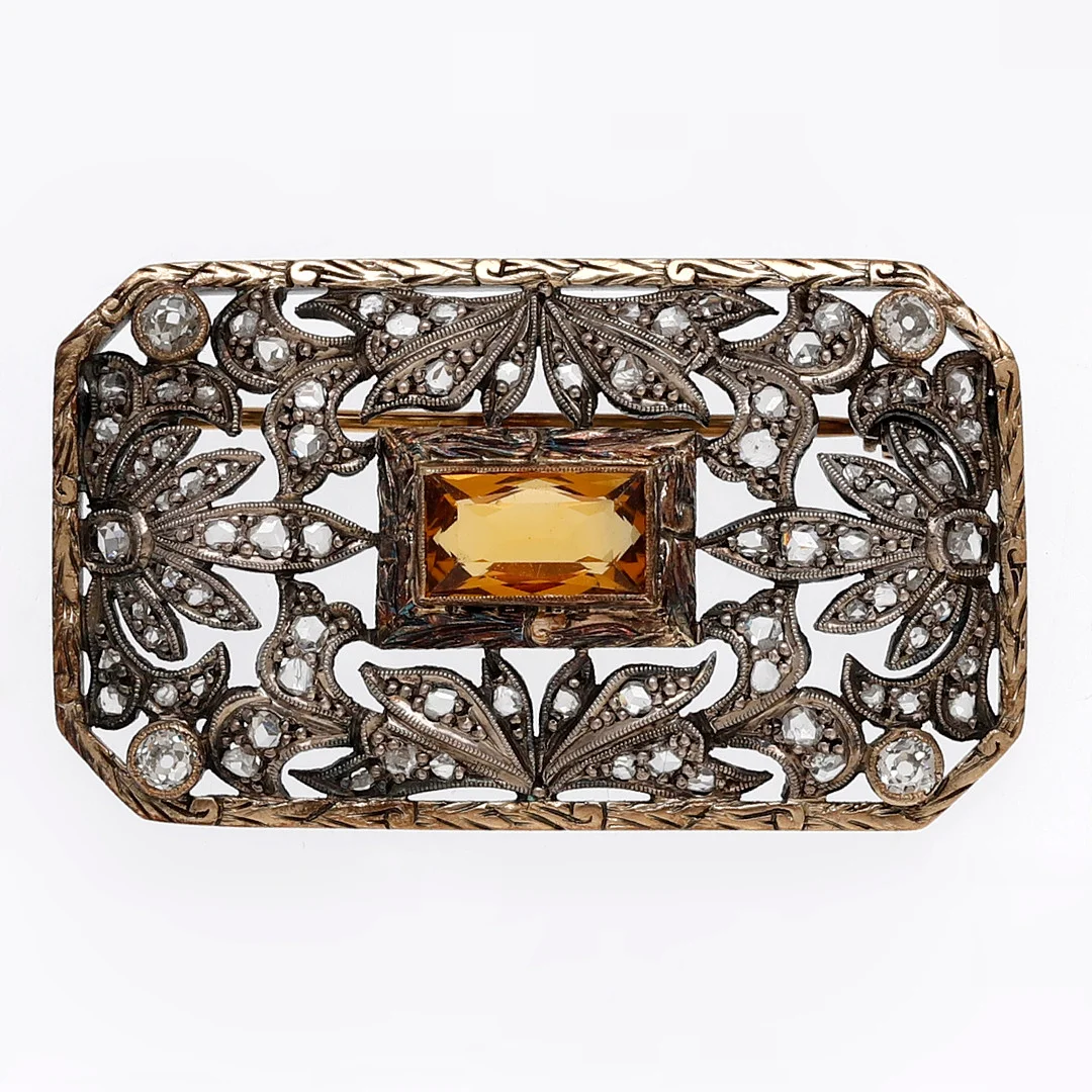 "Noucentista" diamonds brooch, circa 1930. — Brooches & Pendants — Balclis