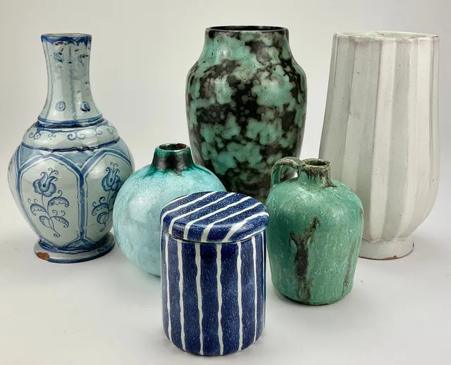 KERAMIK, 6 delar, bland annat St. Erik, Ekeby, Helge Johansson.
