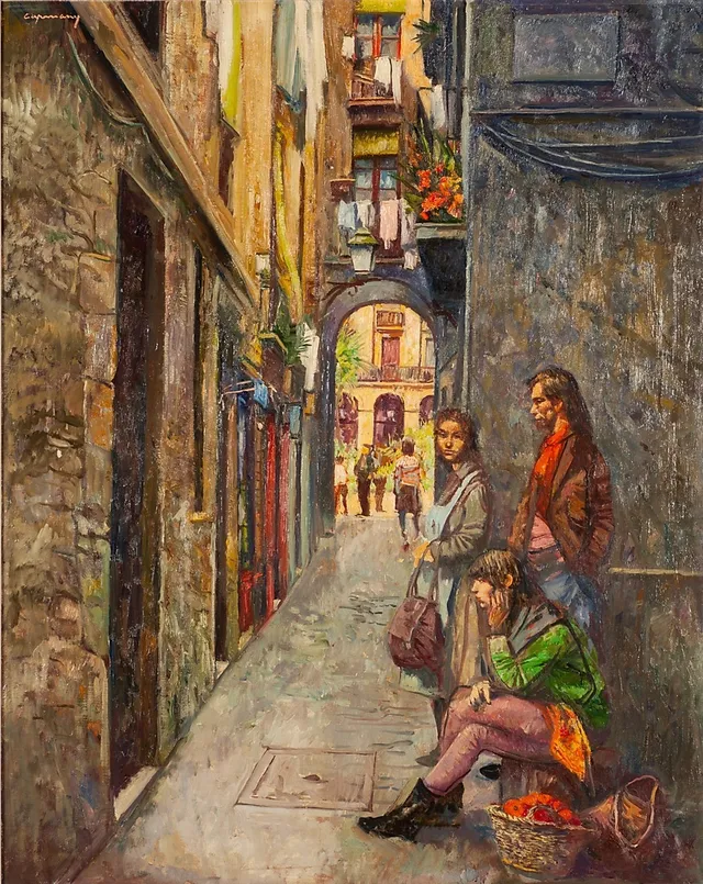 RAMON DE CAPMANY. "The carrer dels Tres Llits".