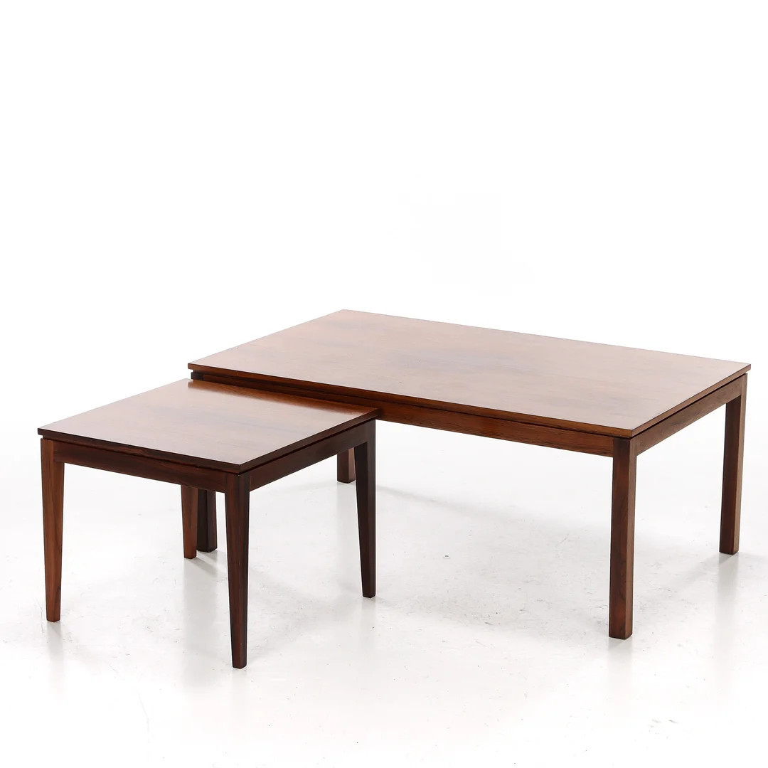 Two rosewood coffee tables (2) — Furniture/Coffee tables, occasional tables — Lauritz