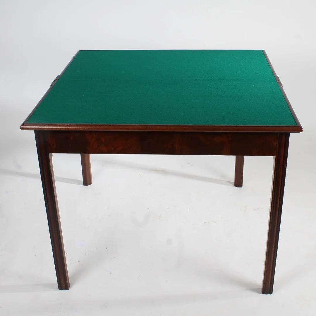 A 19TH CENTURY MAHOGANY CARD TABLE. — Tables — Bishop & Miller