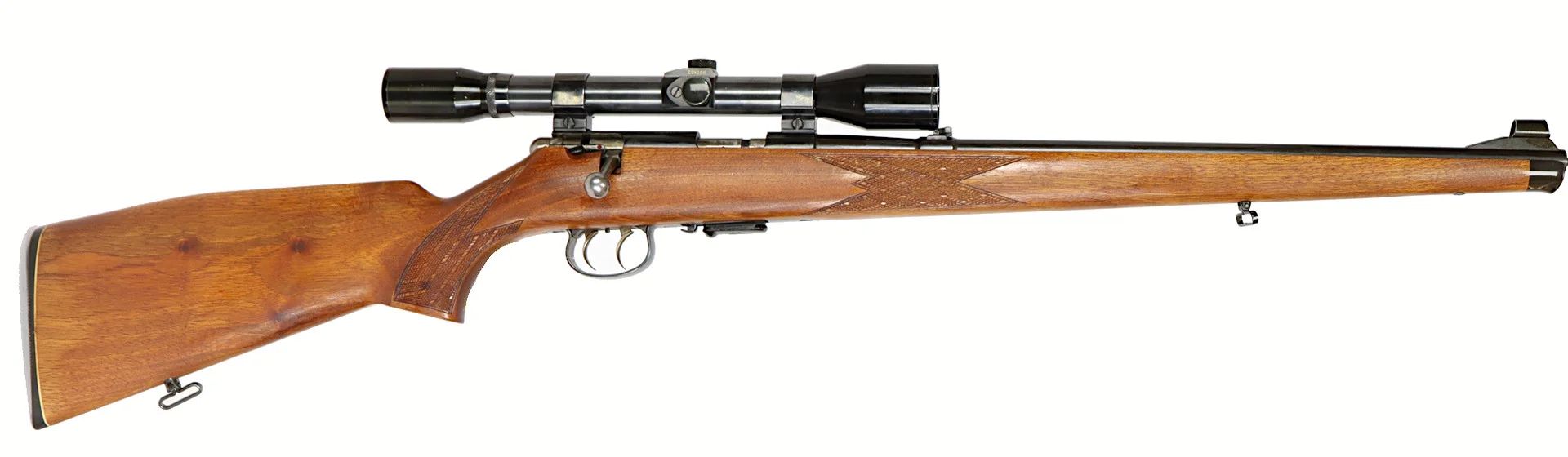 KULGEVÄR, Repeter, fabrikat Anschütz, modell 1518, kaliber .22WMR, tillv.nr 753430, se-nr begagnad. — Rifles — Walter Borg