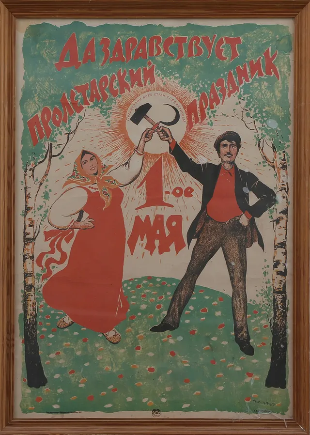 AFFISCH, SOVJETUNIONEN, 1900-tal.