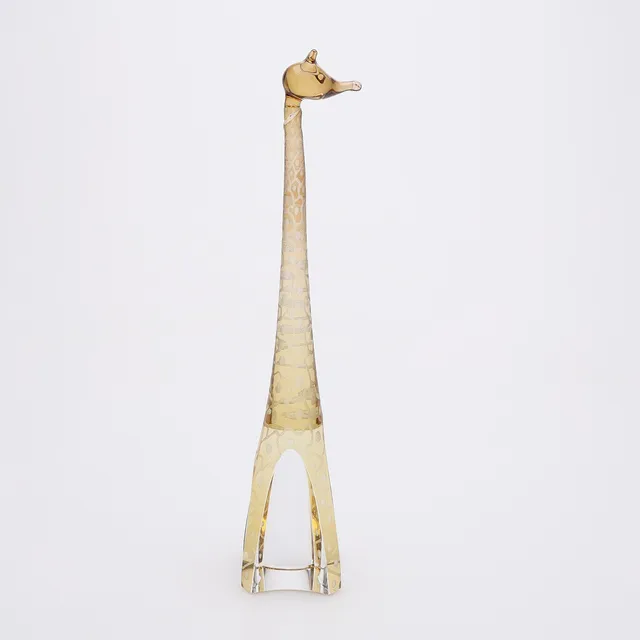 VICKE LINDSTRAND. SKULPTUR I FORM AV GIRAFF, KOSTA.