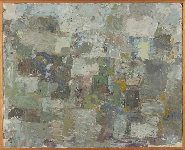 ÅKE WILHELM ANDERSSON (1922-1988). "Hägring", olja på duk, signerad Å.W.A.